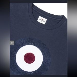 Ben Sherman APPLIQUE TARGET SWEATSHIRT - NAVY